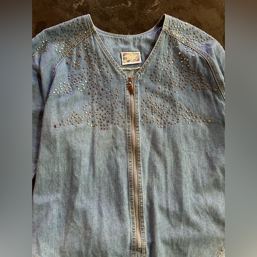 📦LAST CHANCE: DONATING📦 Monique Fashion | Denim Studded Jean Jacket